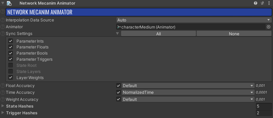 NetworkMecanimAnimator