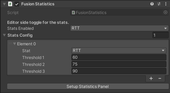 Fusion Statistics Custom Config