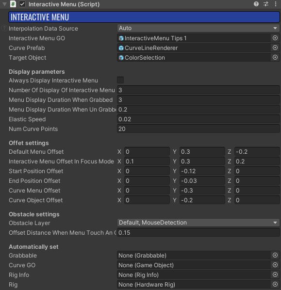 fusion meeting interactive menu prefab