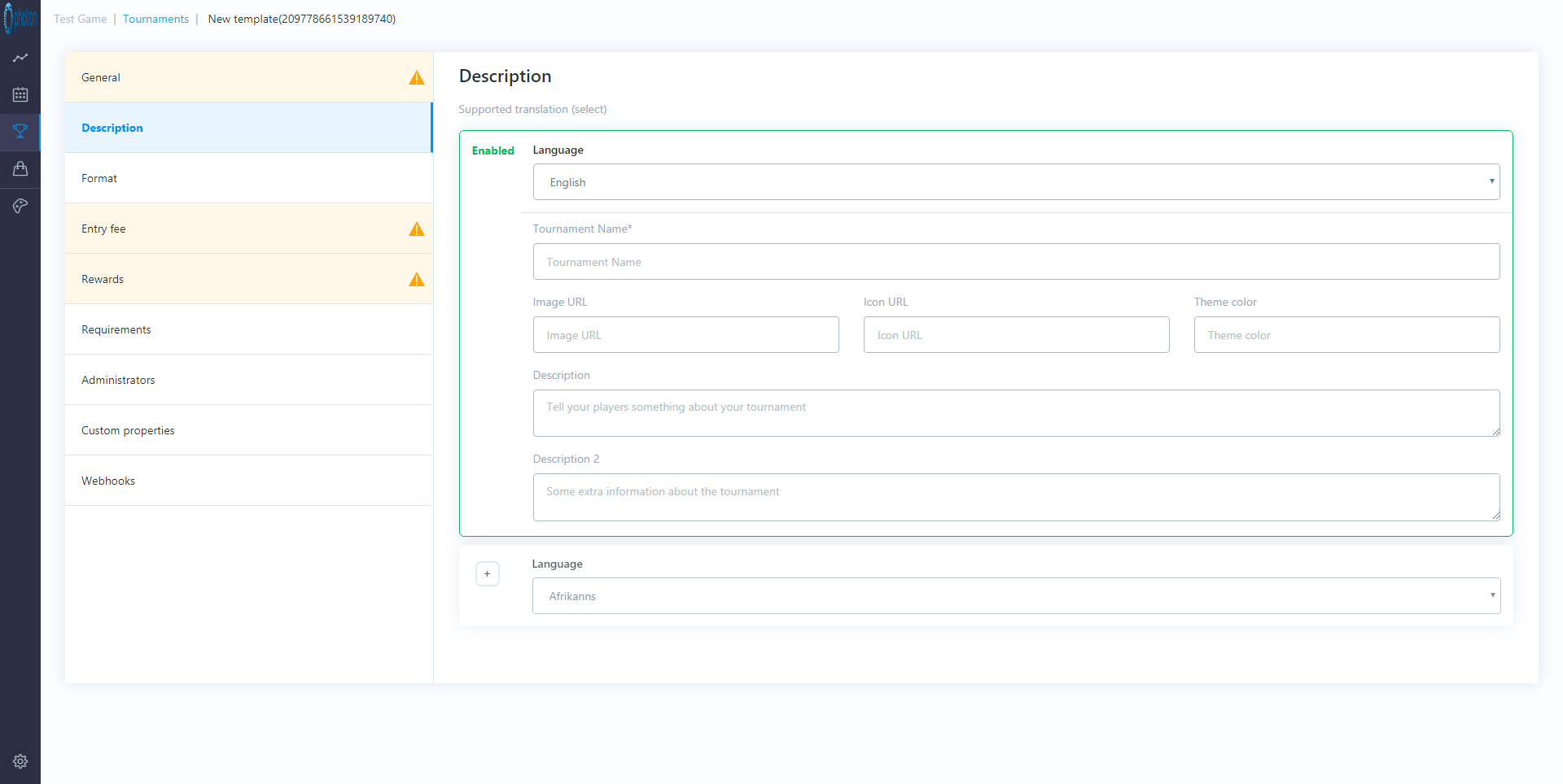 Dashboard template description image