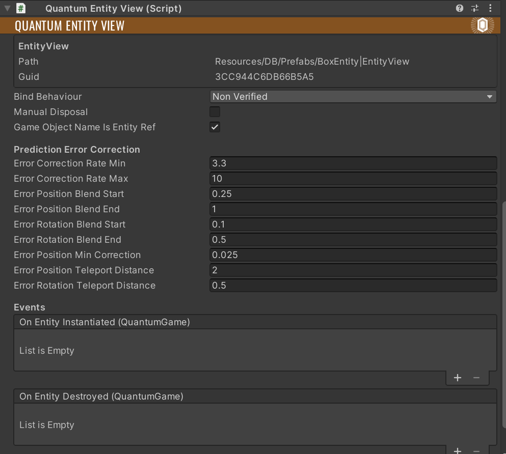 OnEntityInstantiated subscription menu in Editor