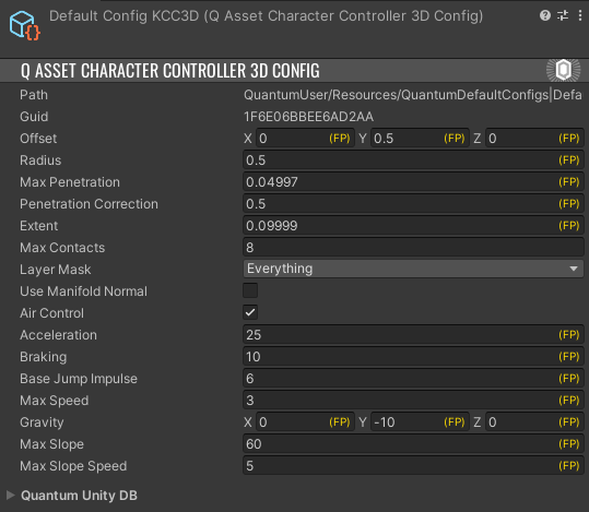 KCC 3D Default Config